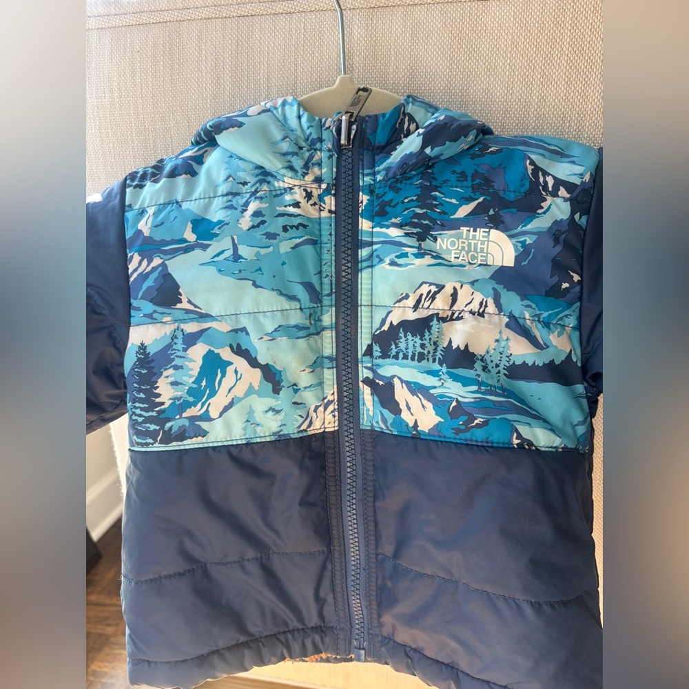The North Face Toddler Blue Reversible Jacket!!